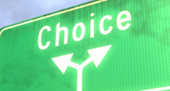 Choice street sign